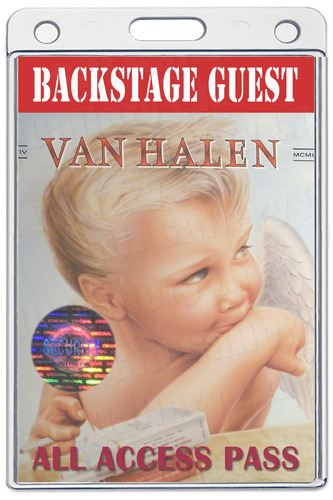 VAN HALEN ALL ACCESS LAMINATED PASS