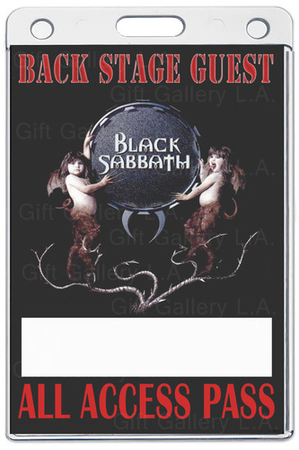 BLACK SABBATH ALL ACCESS LAMINATED PASS