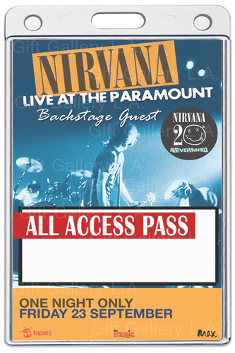NIRVANA ALL ACCESS LAMINATED PASS