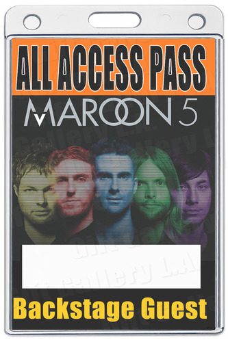 MAROON 5 ALL ACCESS LAMINATED PASS