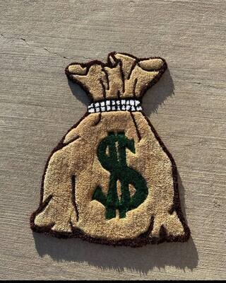 Money Bag Rug  1ft x 1ft
