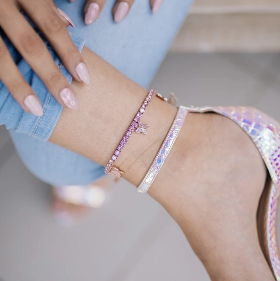 Butterfly Tennis Anklet 