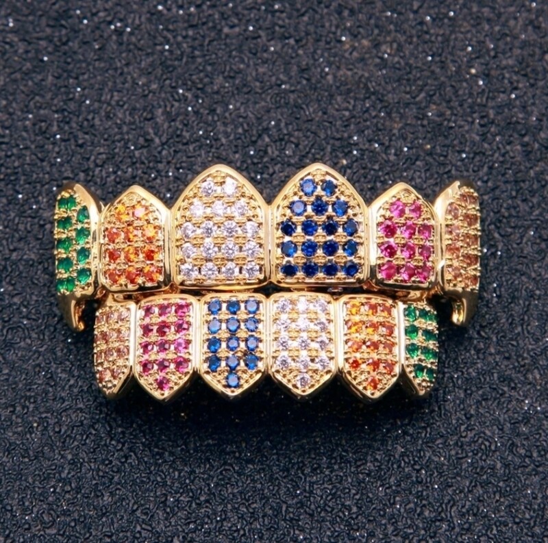 Rainbow Icedout Grillz