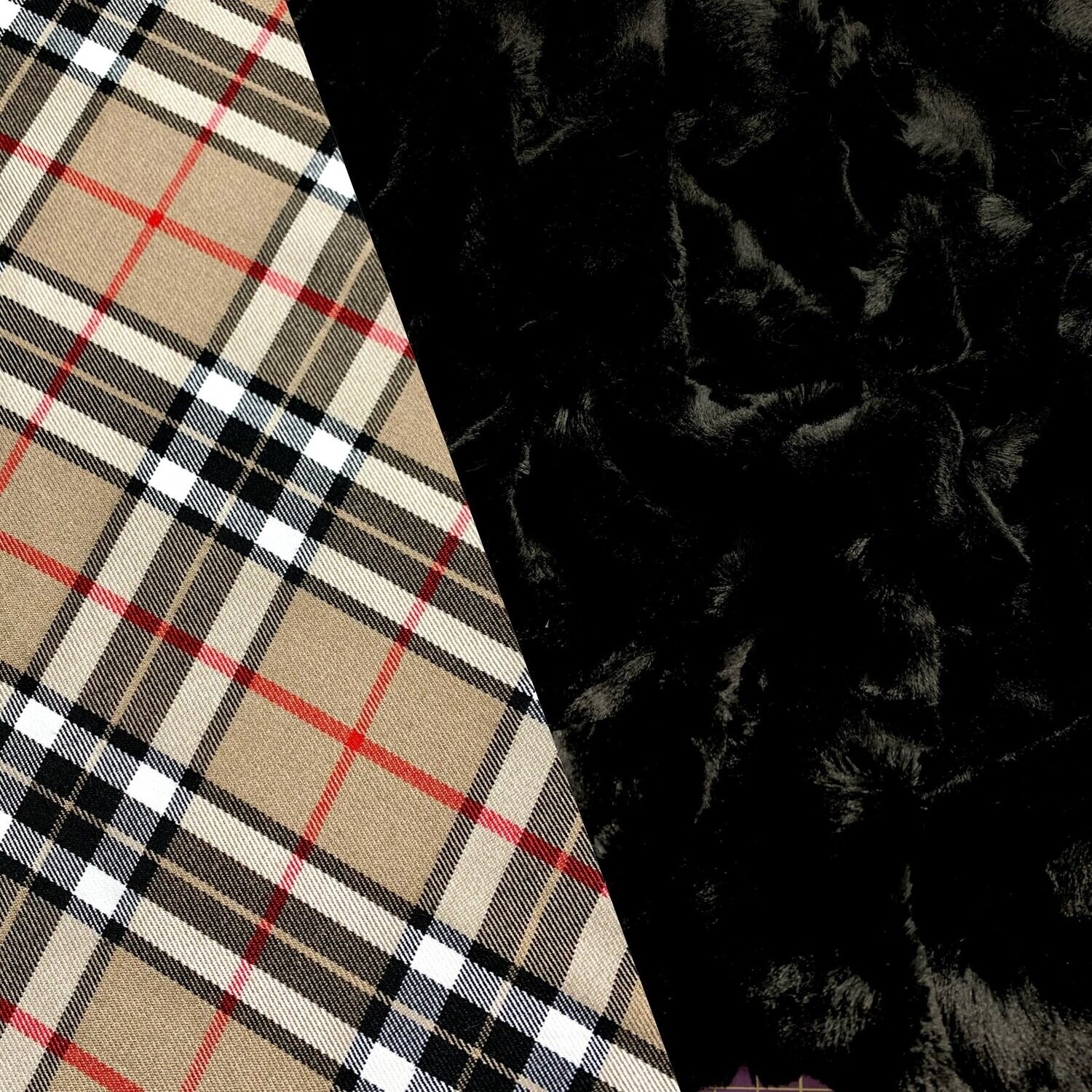 Kuschelkörbchen - Scottland, Kuschelstoff/ Innenstoff: Schwarz