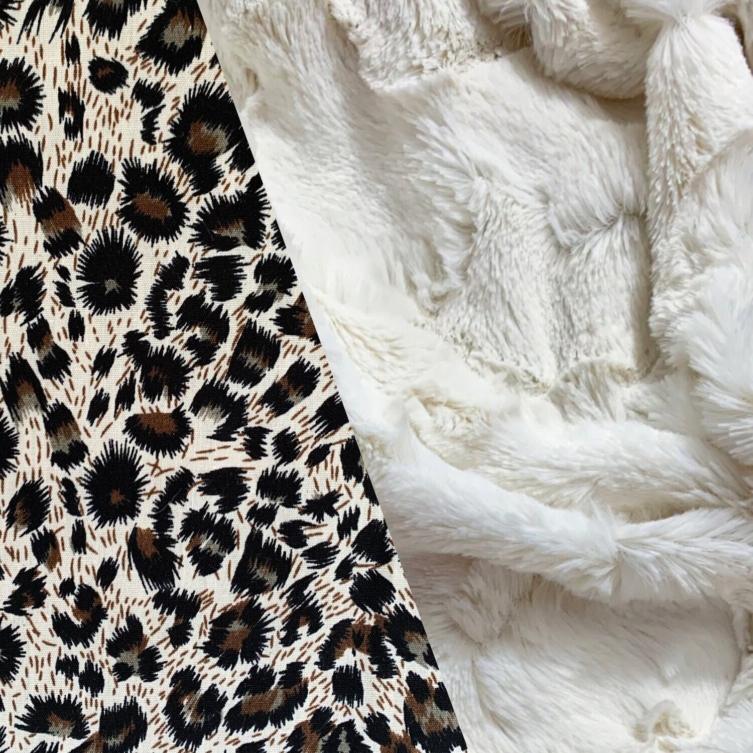 Decke - Leo, Kuschelstoff: Creme