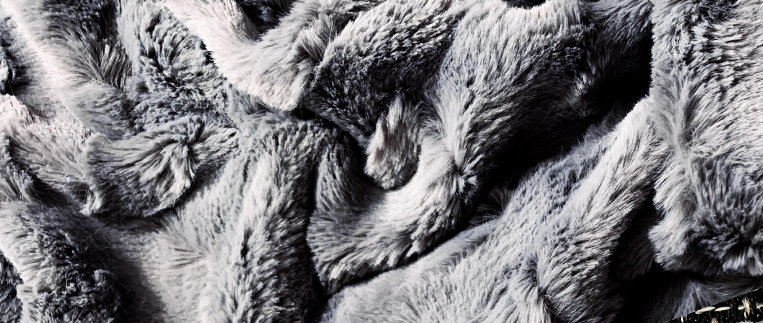 Körbchentasche - Taupe/ Innenstoff wählbar Gr. XS - XL, Kuschelstoff/ Innenstoff: Grau