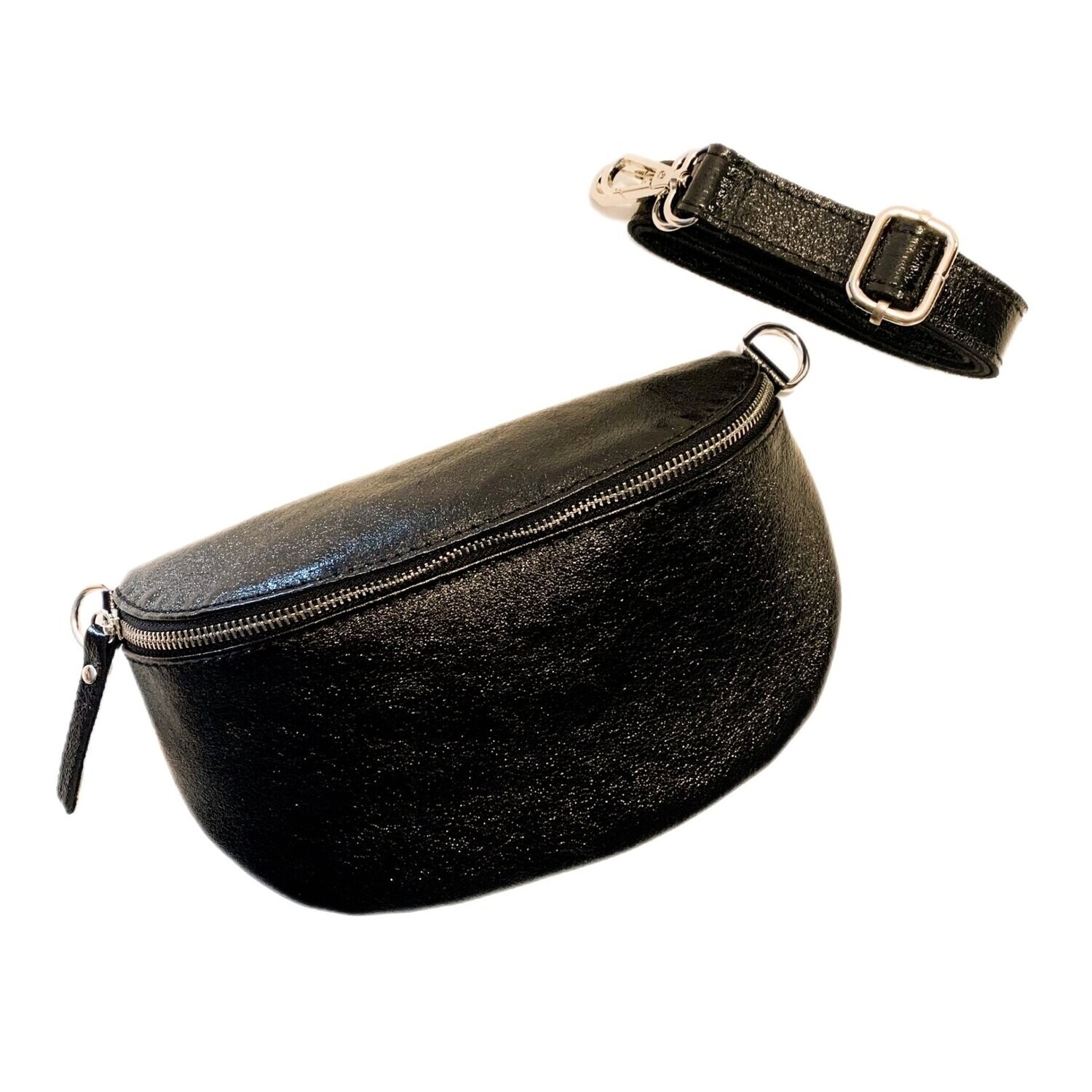 Gürteltasche M - Sparkle black