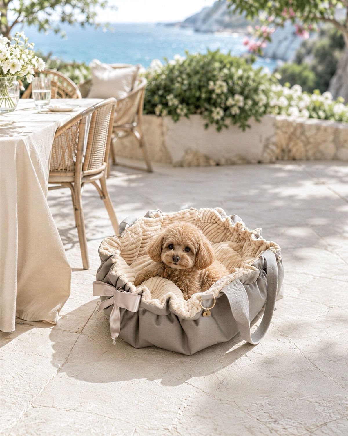 Deckentasche „Cream & Taupe“