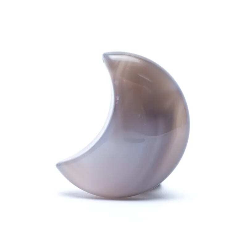 Mondförmiger Achat Edelstein ca. 4cm