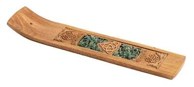 Keltischer Knoten mit Aventurin
Holzhalter für Räucherstäbchen