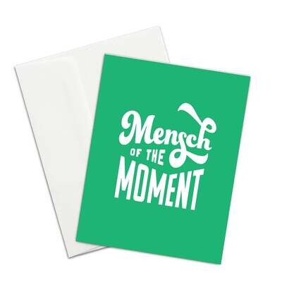 Mensch of the Moment card - Everyday Yiddish