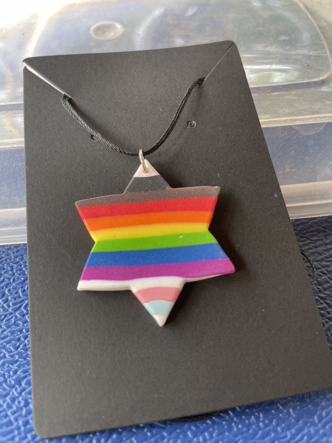 Progress Pride Star Necklace - Water &amp; Saltness Designs