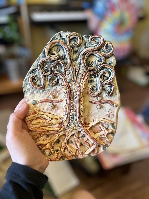 Tree of Life Ceramic Tile (reversible) - Annie Matan