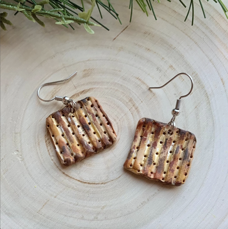 Jewish Food Earrings - Edie&#39;s Art Shop