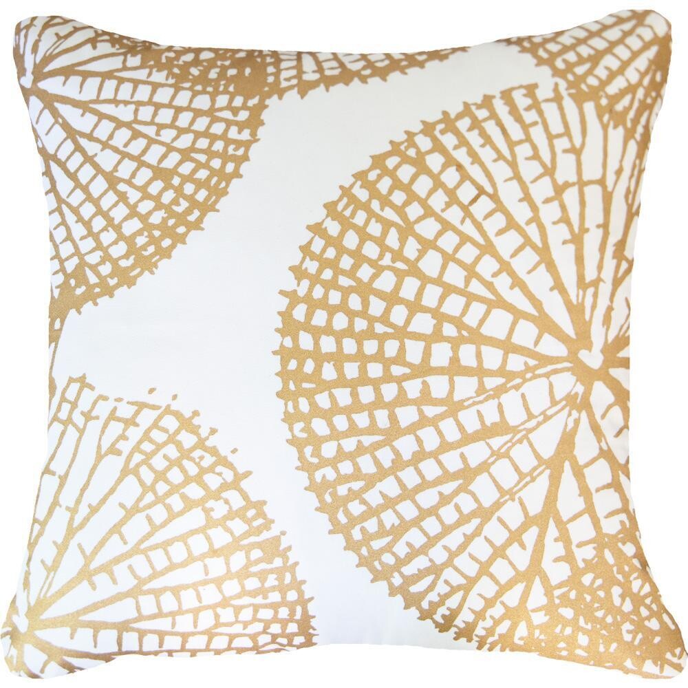 Bone Lily Pad White Lounge Cushion 55 x 55cm