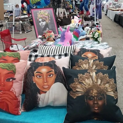 Christian Ladette&#39;s Urban African American Collection- Melanin Pillows and RB&#39;s Headbands