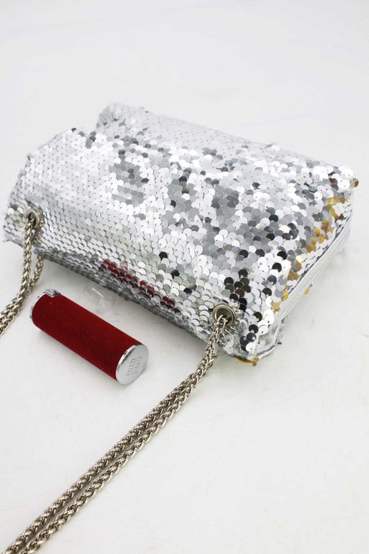 &#39;Simply Sequins&#39; Bag in Silver