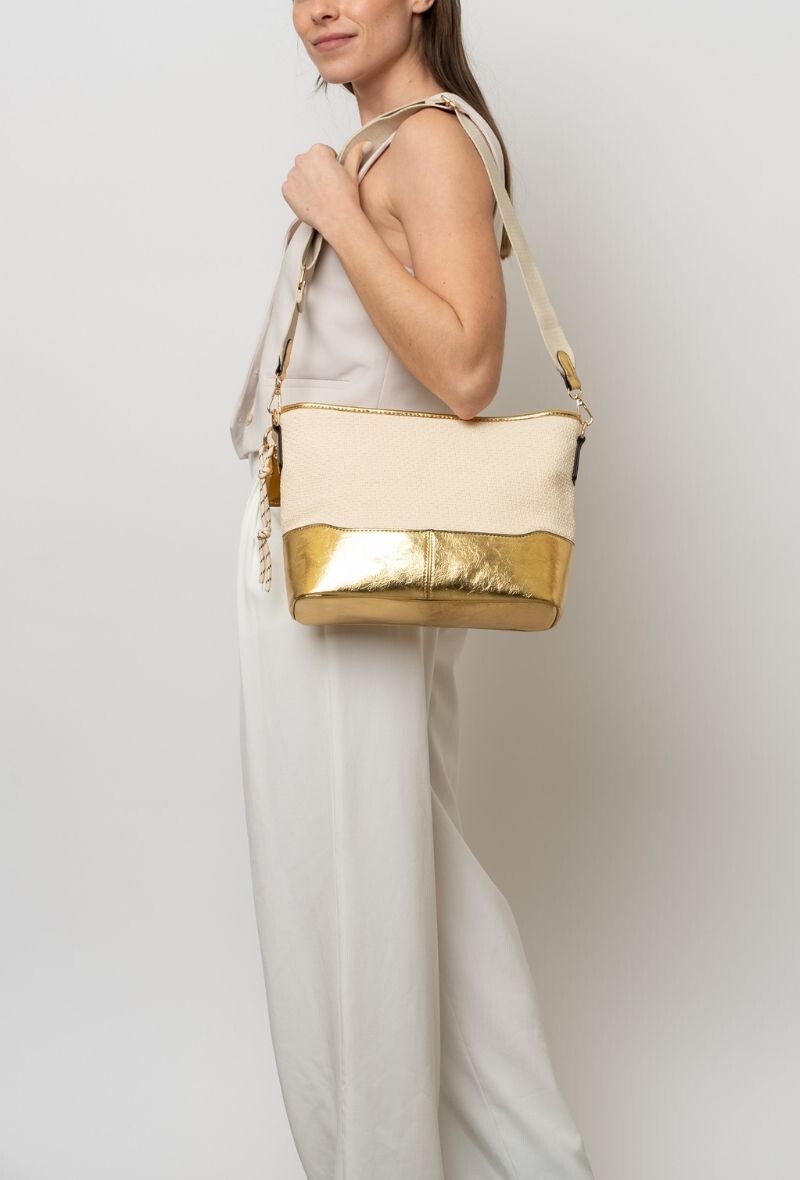 &#39;Duo Gold&#39; Shoulder Bag