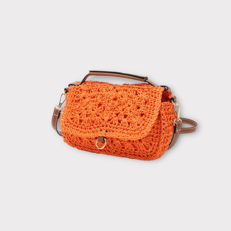 &#39;Crochet Style Crossbody&#39; in Orange