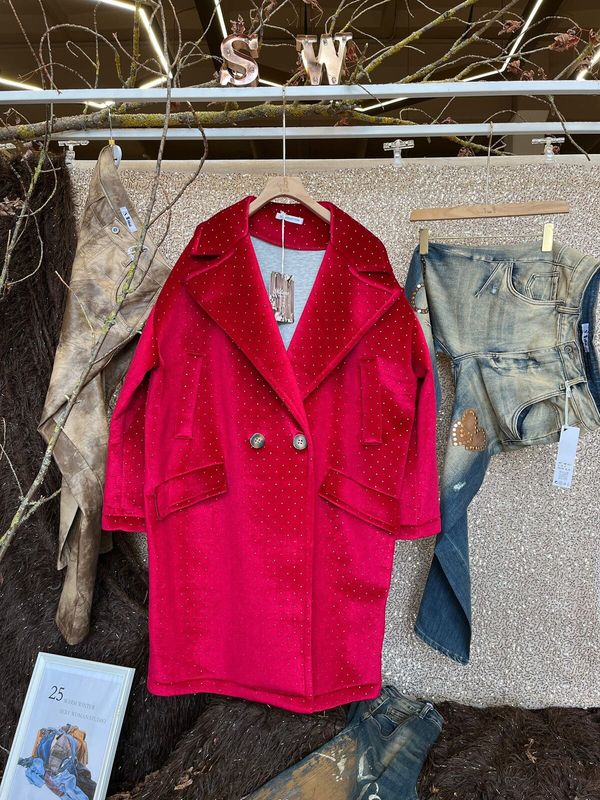 &#39;Berry Blitz&#39; Composite Smooth Finish Coat in Warm Berry Red