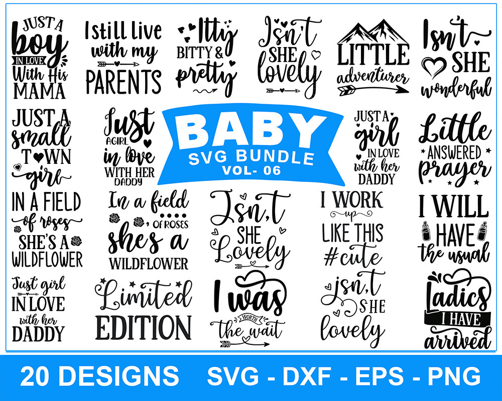 Download Baby Svg Bundle 20 Designs