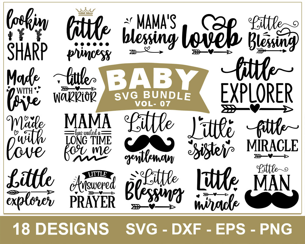 Download Baby Svg Bundle 20 Designs