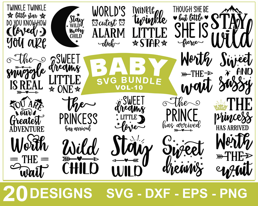 Download Baby Svg Bundle 20 Designs