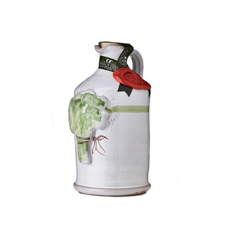 ACEITE DE OLIVA EVO ALBAHACA  - GALANTINO -CERAMICA 250ml