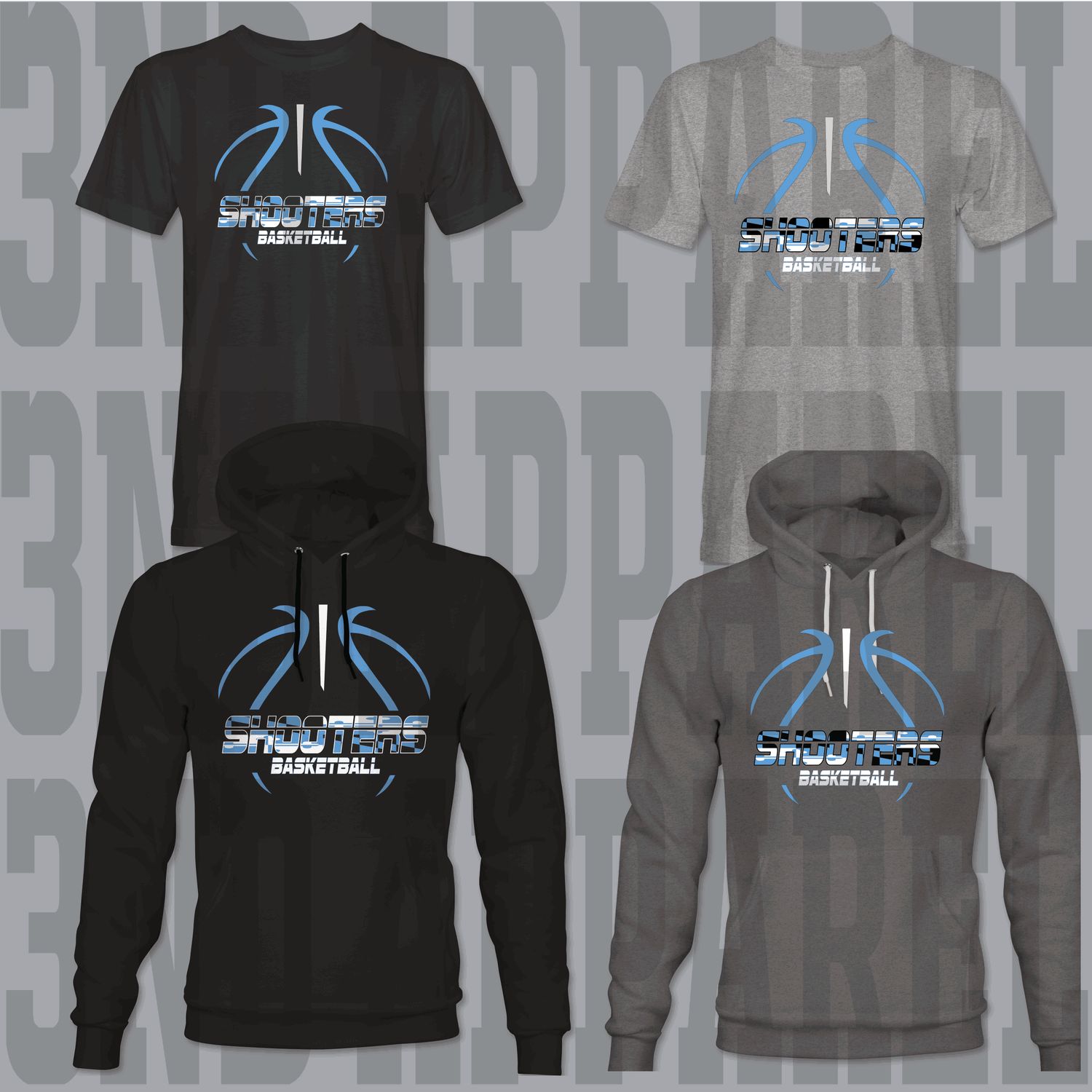 Shooters Basketball Hoodie and T-shirt