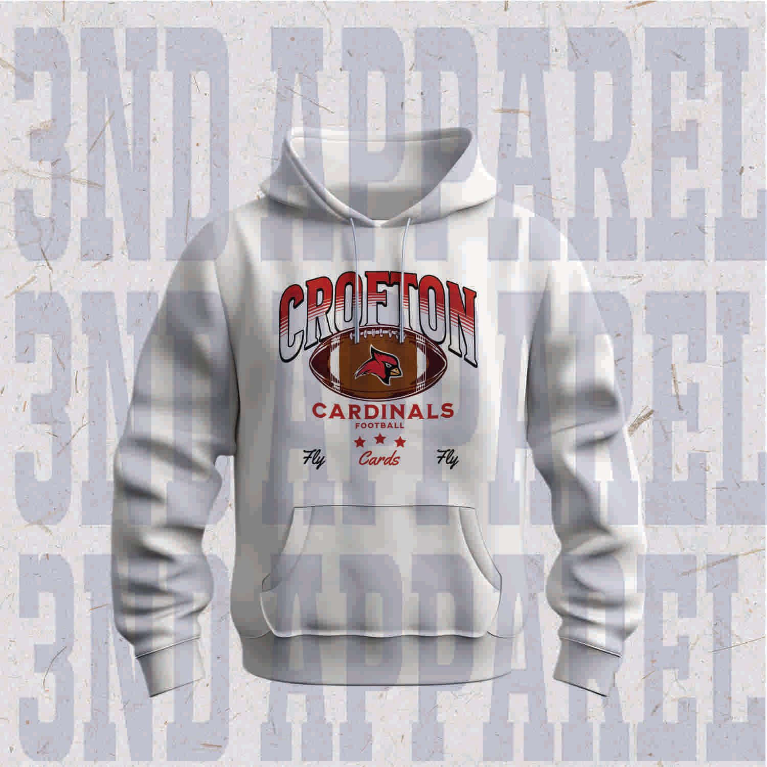 Crofton Football Fly Cards Fly Hoodie