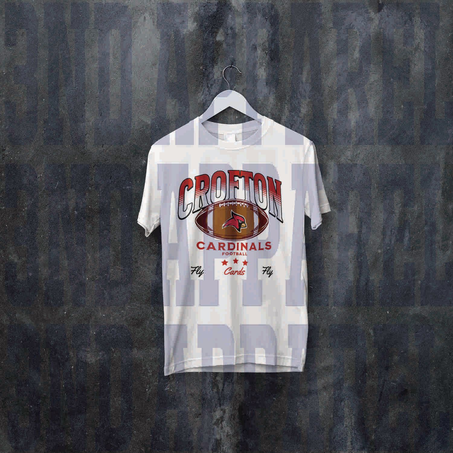 Crofton Football Fly Cards Fly T-shirt