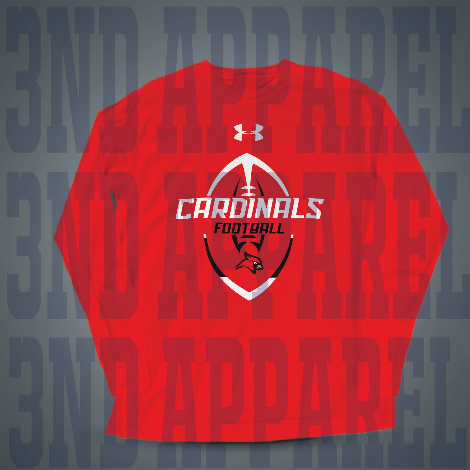 Crofton Football Red/Black UA Tech Long Sleeve