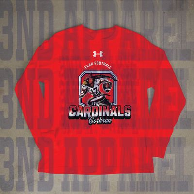 Corkran Cardinals Flag Football Red/Black UA Tech Long Sleeve