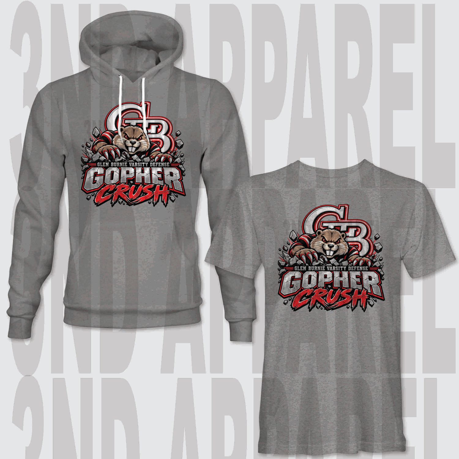 Glen Burnie Football Crush Grey