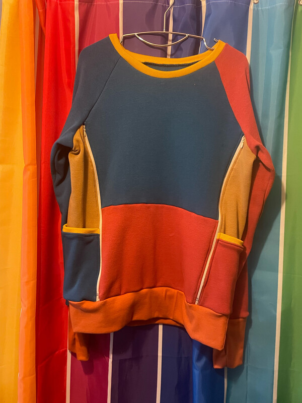 Breastfeeding Sweatshirt (Zip Feeding Access)