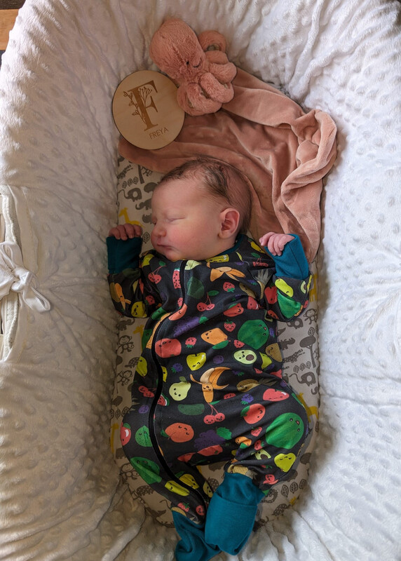 Zippy Romper (Optional Foldover Mitts and Socks)