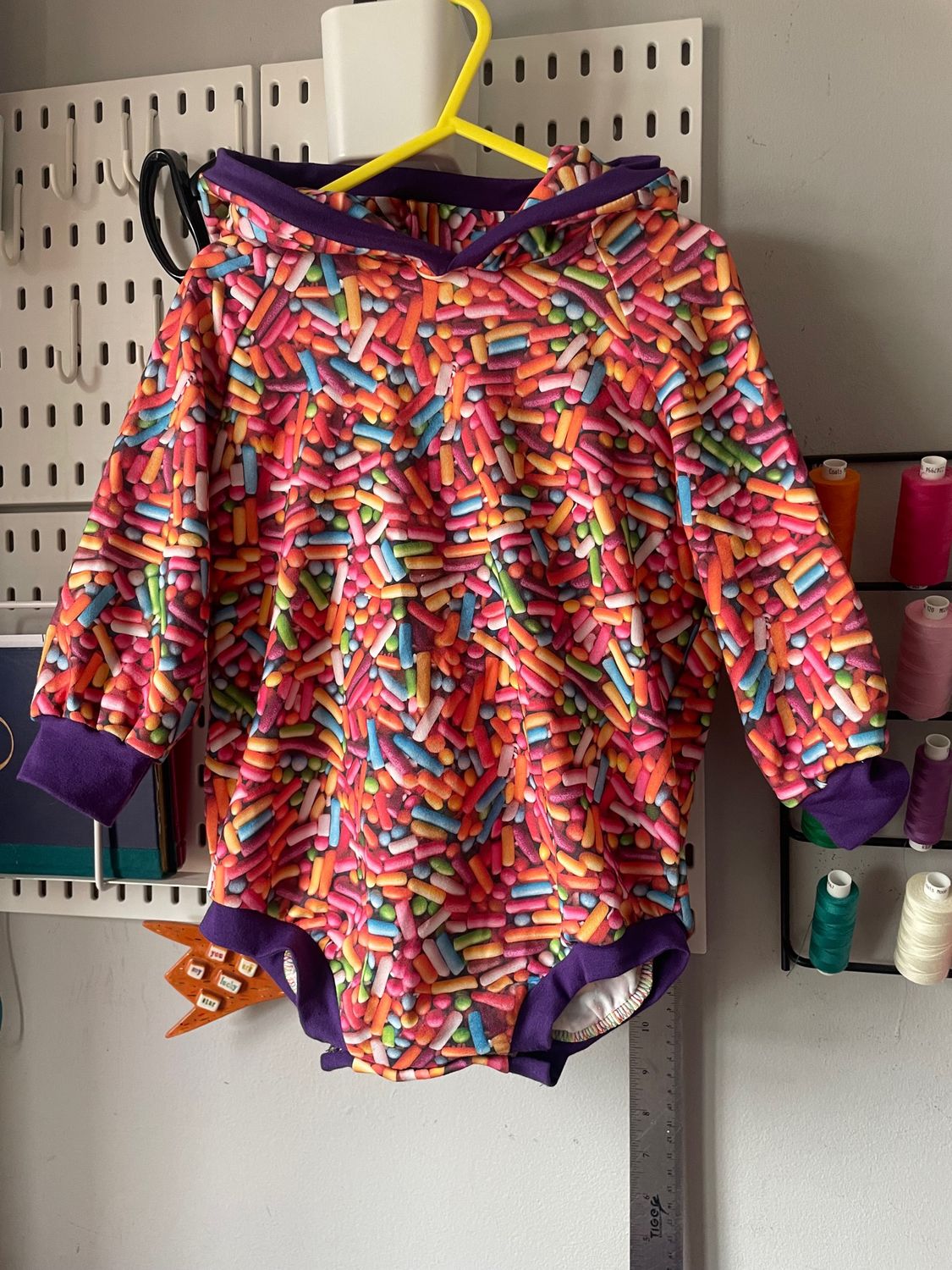 Hooded Sweater Romper