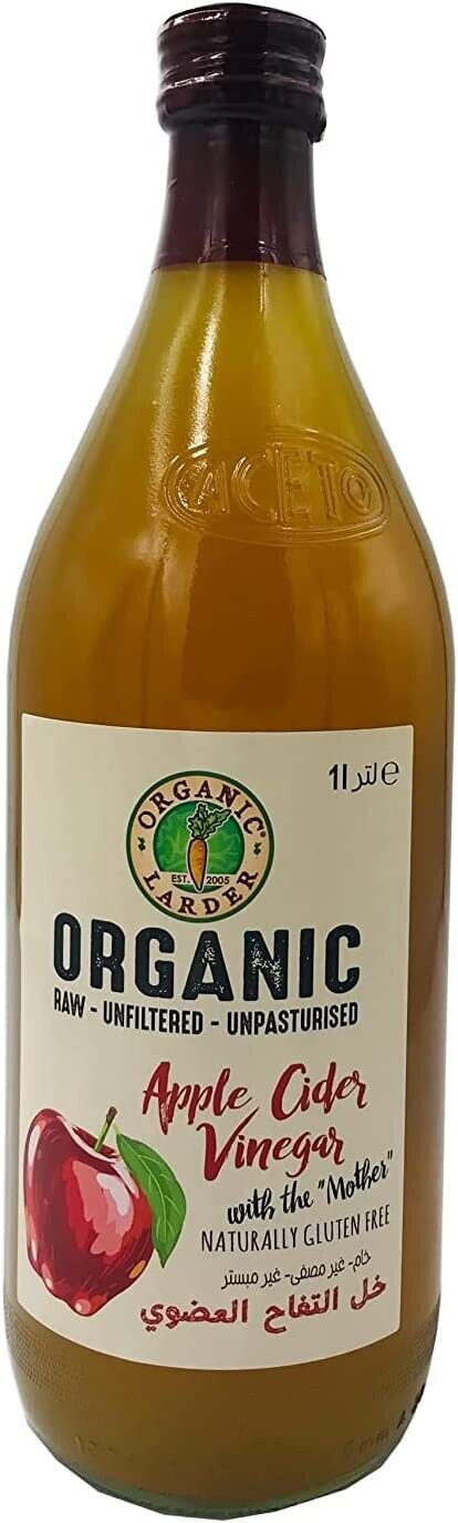 Organic Larder - Apple Cider Vinegar 1L خل التفاح عضوي