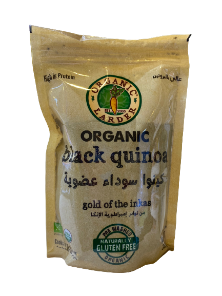 Organic Larder - Organic BLACK Quinoa 300g كينوا سوداء عضوية