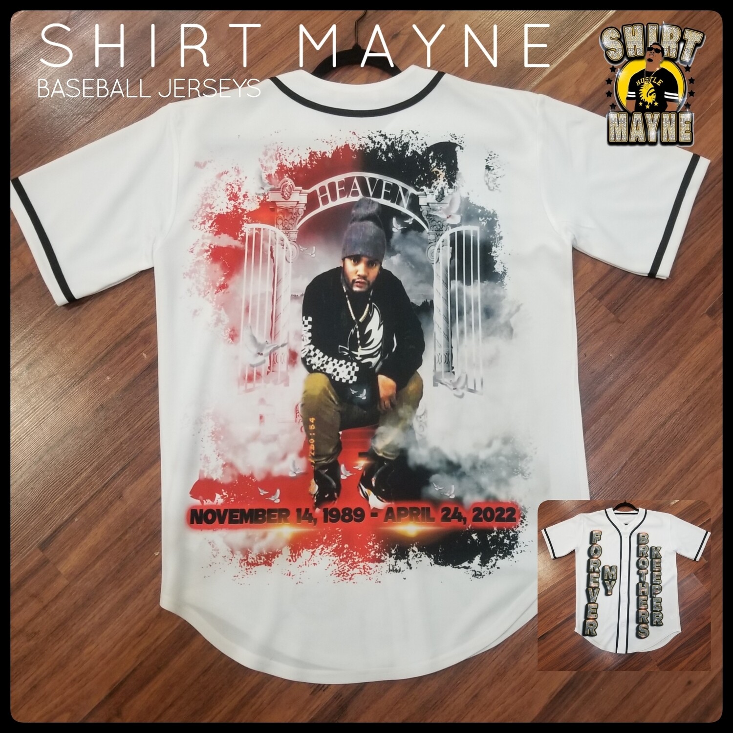 Custom Oversized Print Baseball Jersey