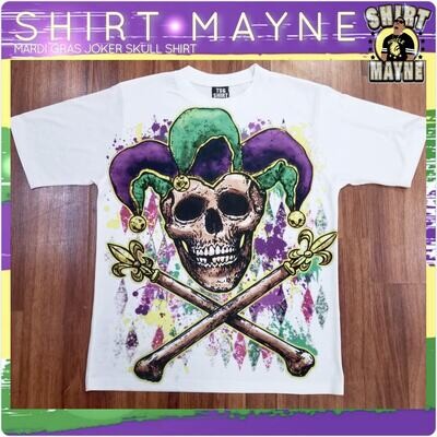 Mardi Gras Joker Skull Shirt