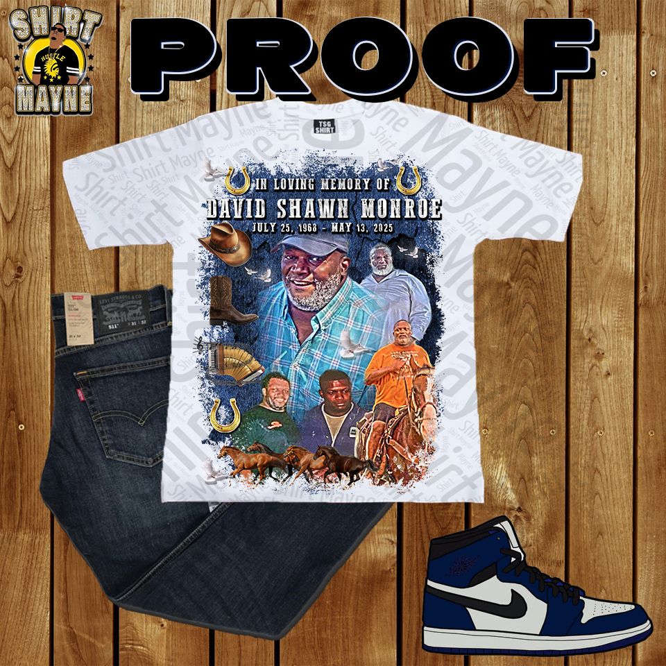 Oversized Print Shirt: Shawn Monroe Memorial