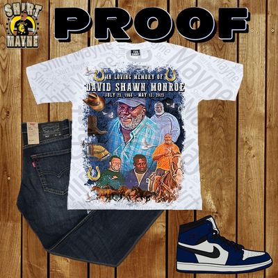 Oversized Print Shirt: Shawn Monroe Memorial