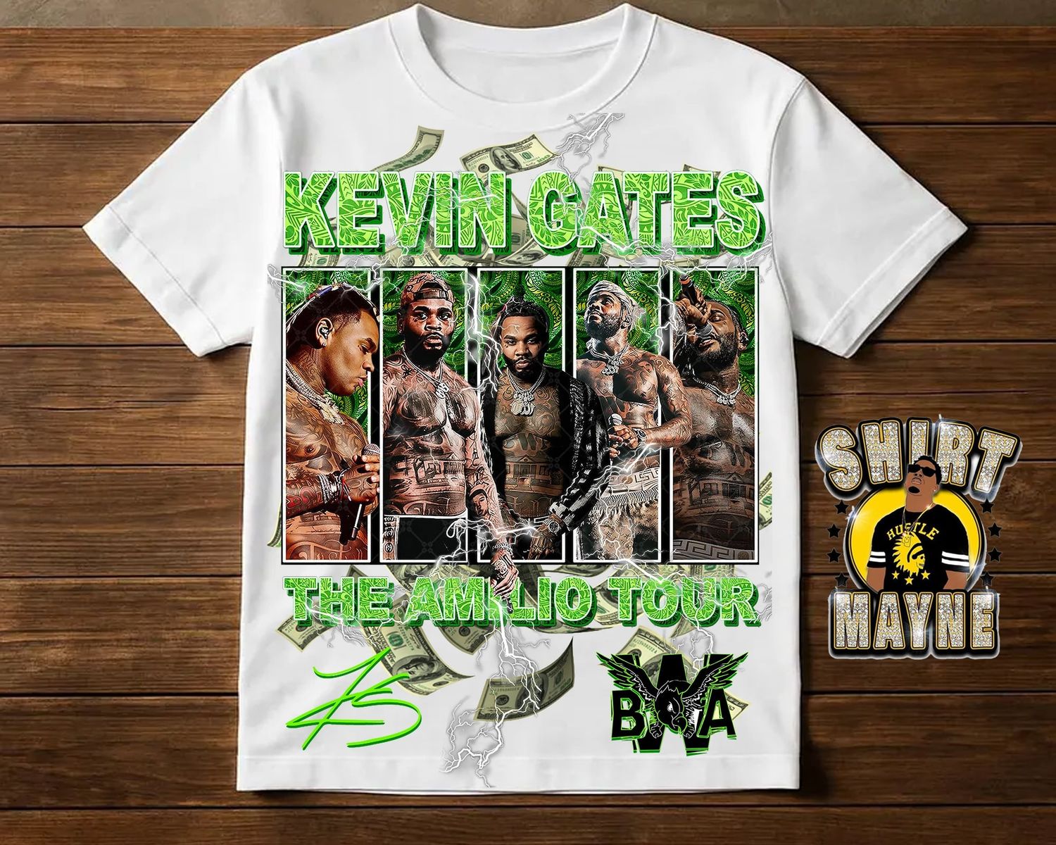 Oversized Print Shirt: Kevin Gates (The Amilio Tour)