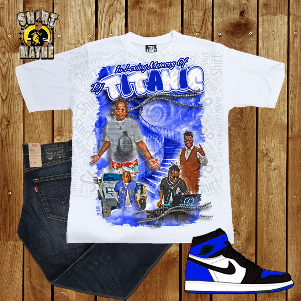 Center Print Shirt: DJ Titanic Mardi Gras