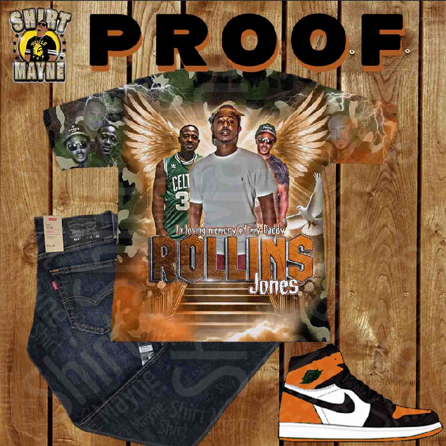 All Over Print Shirt: Rollins Jones Memorial