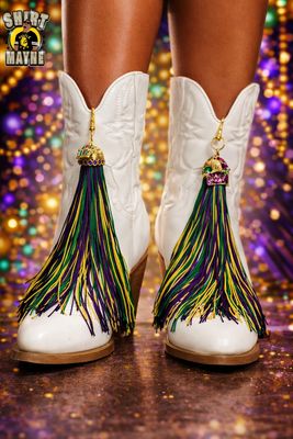 Shirt Mayne Mardi Gras Boot Tassels