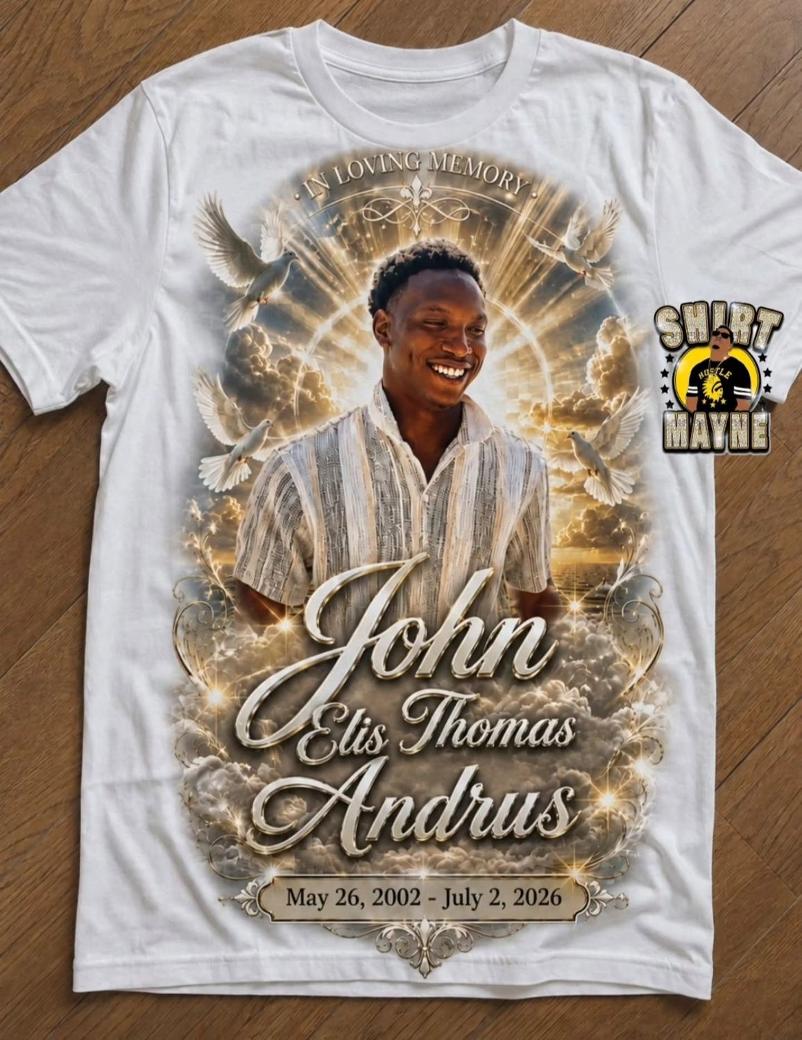Oversized Print Shirt: John Andrus