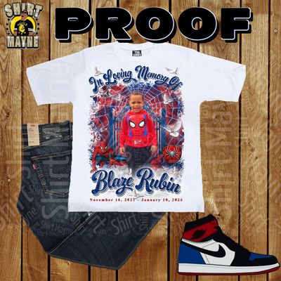 Oversized Print Shirt: Blaze Rubin Memorial