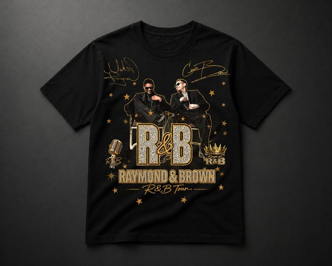 Oversized Print Shirt: The R&amp;B Tour 4